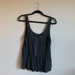American Eagle Soft & Sexy Corset Peplum Tank Top